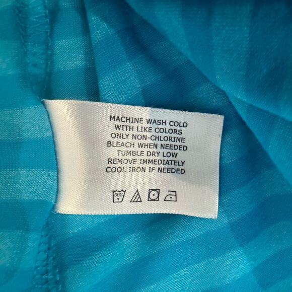 Coolibar Blue Striped Open UPF 50+ Sun Protective Open Wrap Cardigan sz S QUC - Picture 7 of 8